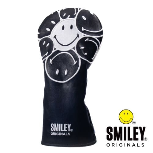 Smiley Original Stacked Driver Headcover (Black)
