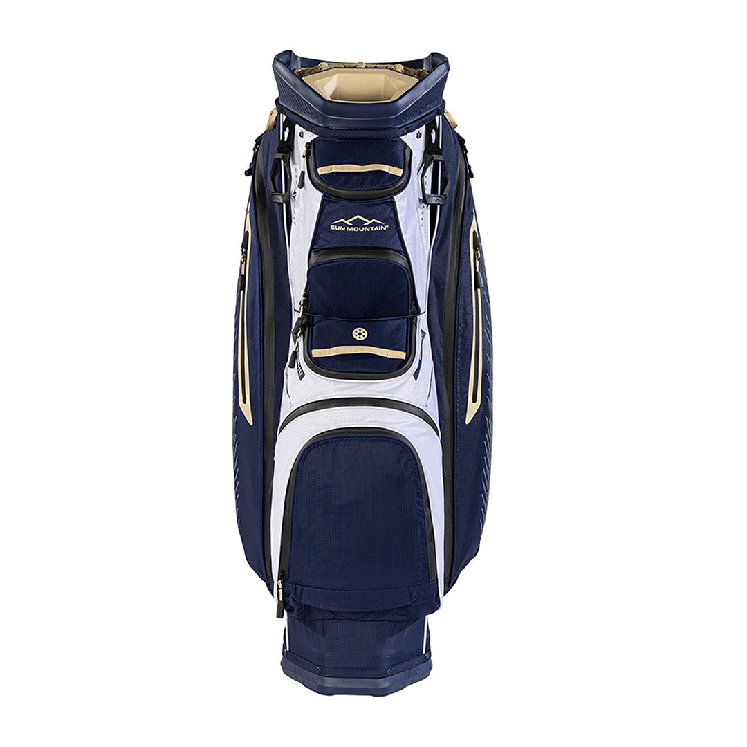 Sun Mountain C130 H2NO 14-Way Golf Cart Bag (Navy, Gold & White)