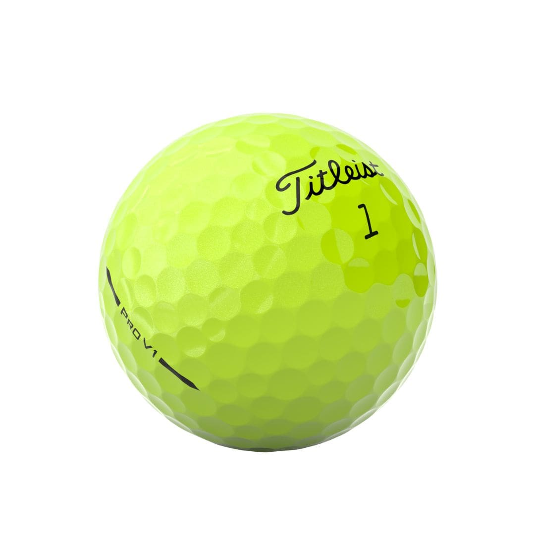 Titleist Pro V1 Golf Balls 2025 (Yellow)