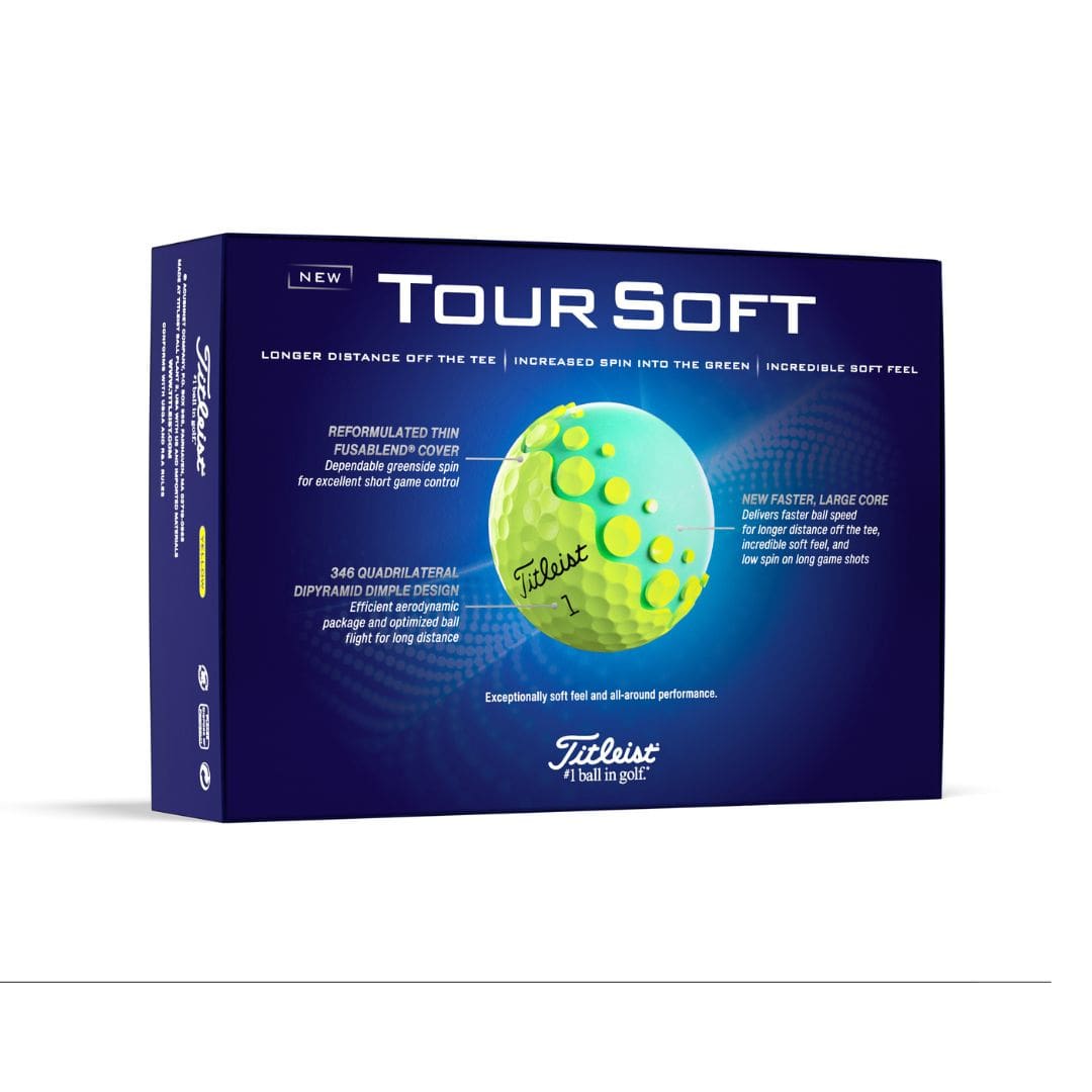 Titleist Tour Soft Golf Balls (Yellow)