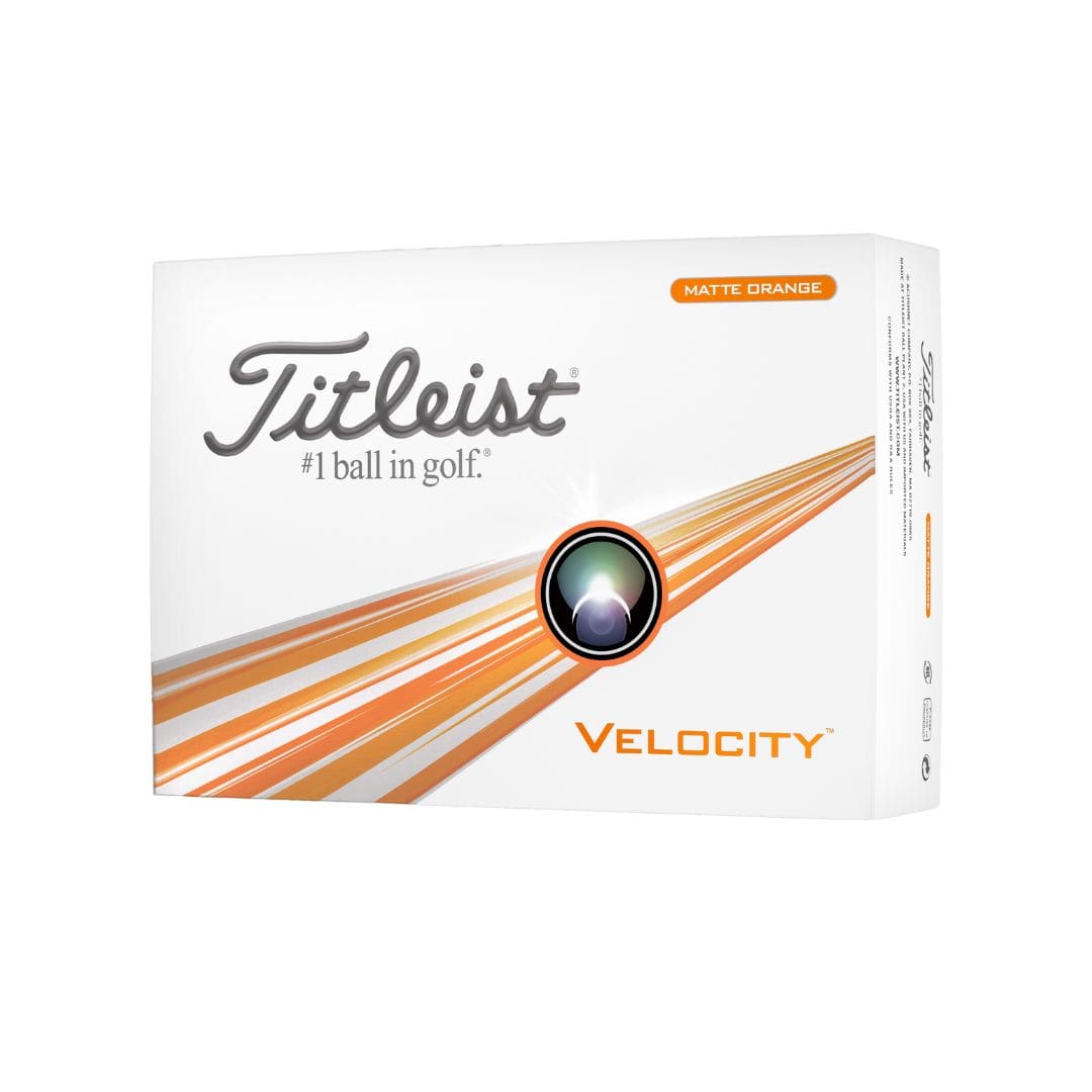 Titleist Velocity Golf Balls (Matte Orange)