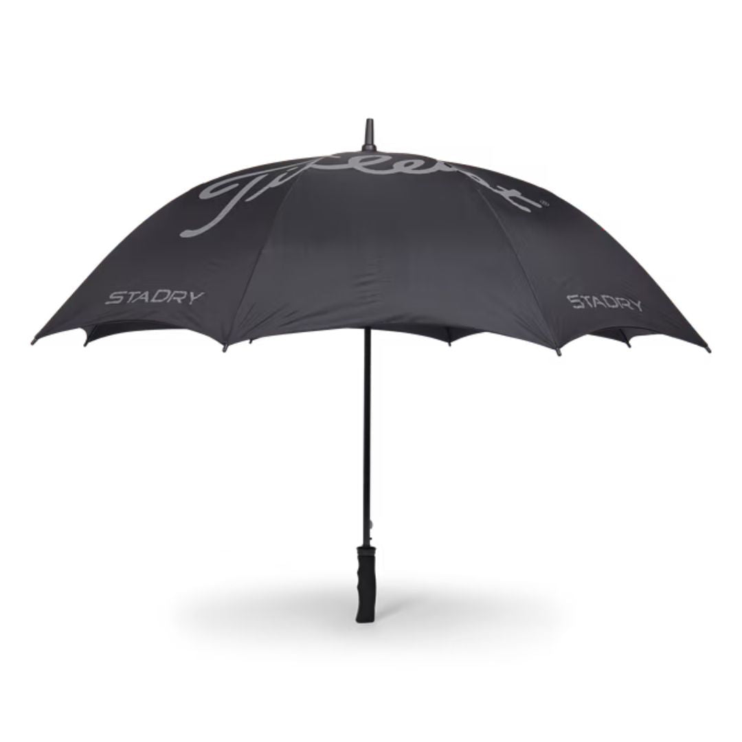 Titleist StaDry Single Canopy Umbrella - Black & Charcoal