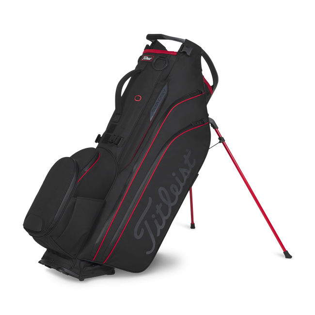 Titleist Hybrid 14 StaDry Stand Bag - Black & Red