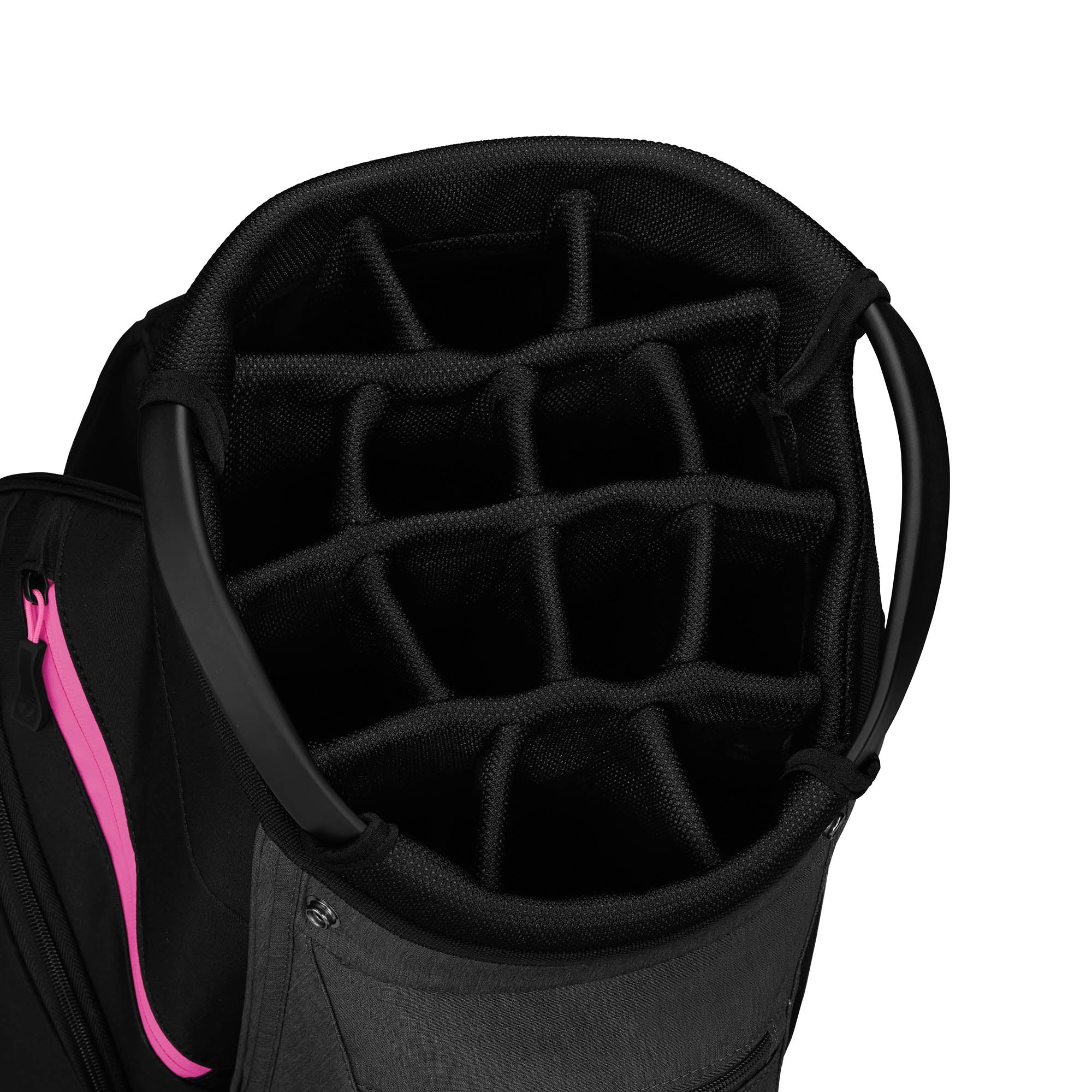 TaylorMade Cart Lite Golf Cart Bag - Black, Grey & Neon Pink