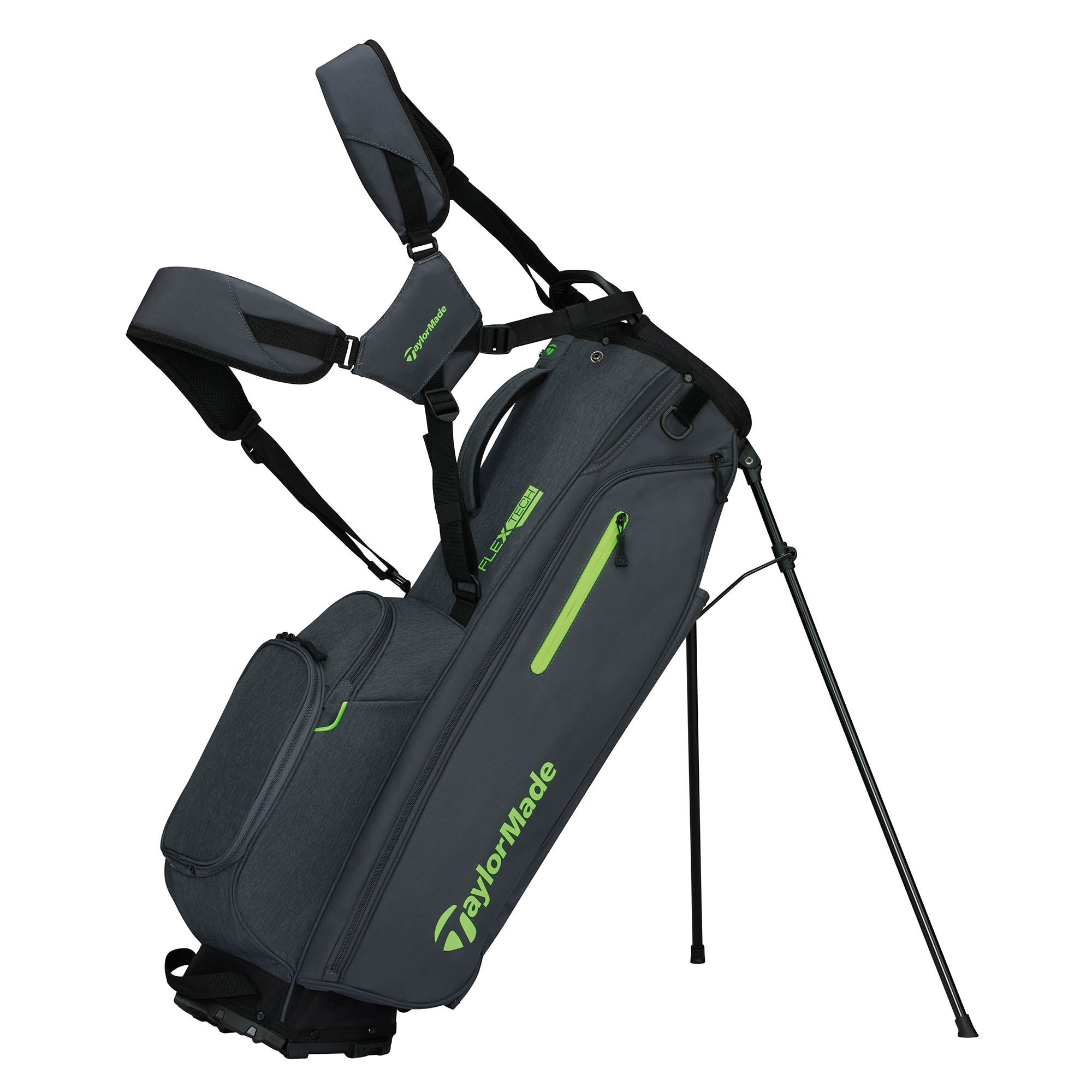 Taylormade Flextech Golf Stand Bag - Grey & Neon Green