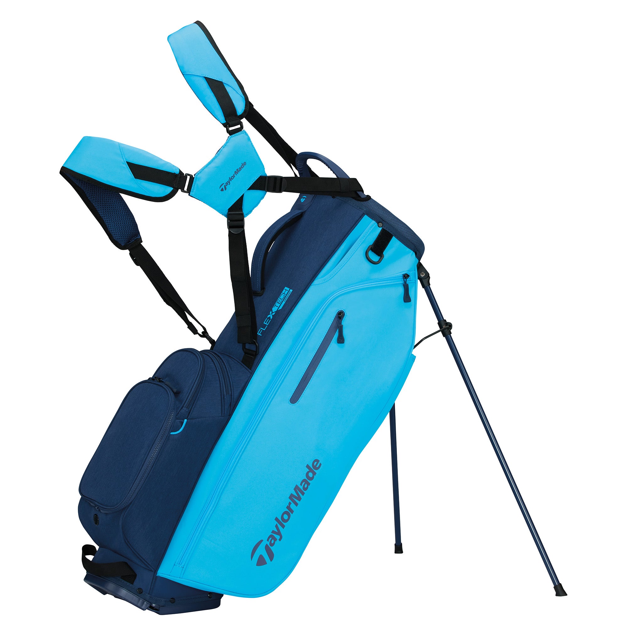 TaylorMade Flextech Crossover Golf Stand Bag - Cyan & Navy