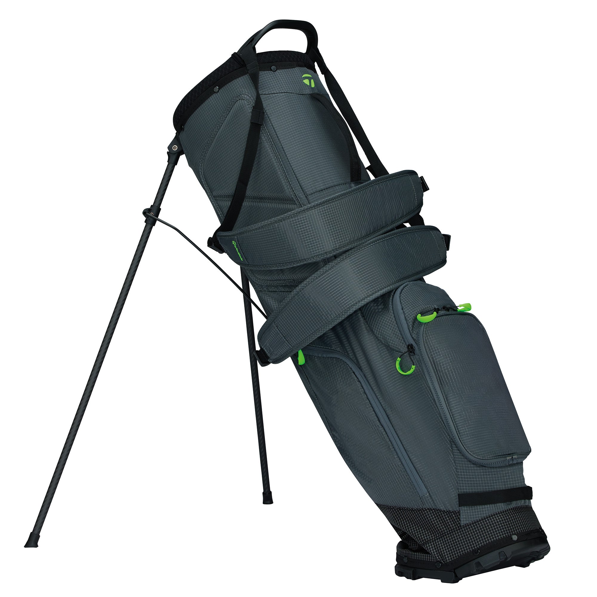 Taylormade Flextech SuperLite Golf Stand Bag - Grey & Neon Green