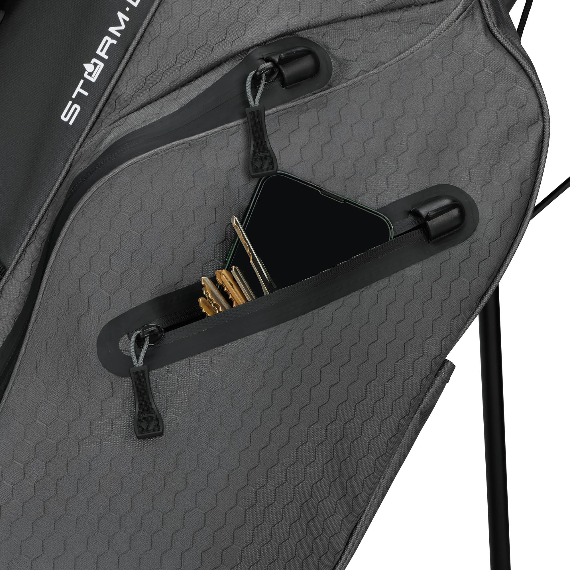TaylorMade StormDry Waterproof Golf Stand Bag - Grey & Black