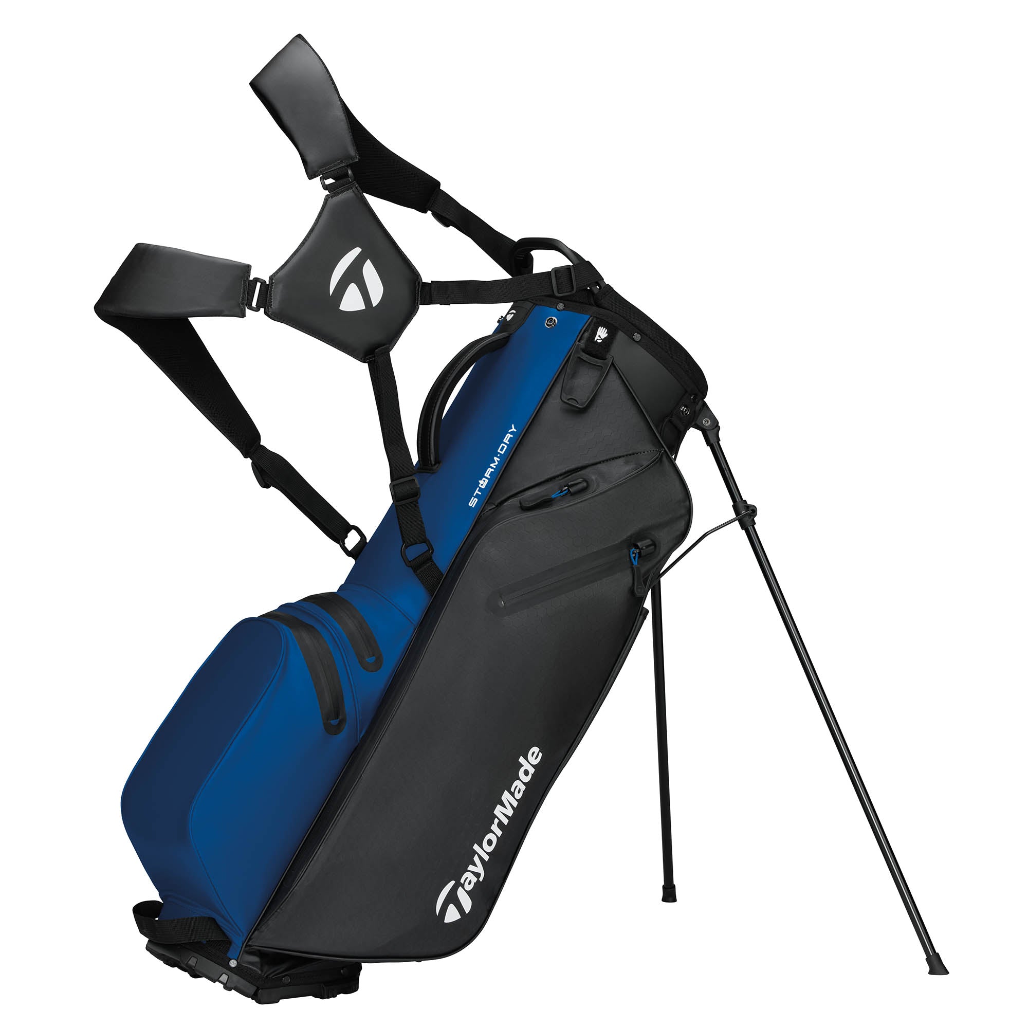 TaylorMade StormDry Waterproof Golf Stand Bag - Black & Blue