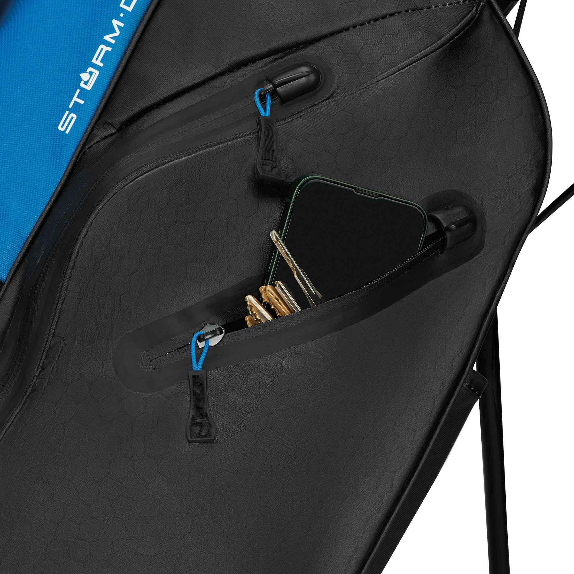 TaylorMade StormDry Waterproof Golf Stand Bag - Black & Blue