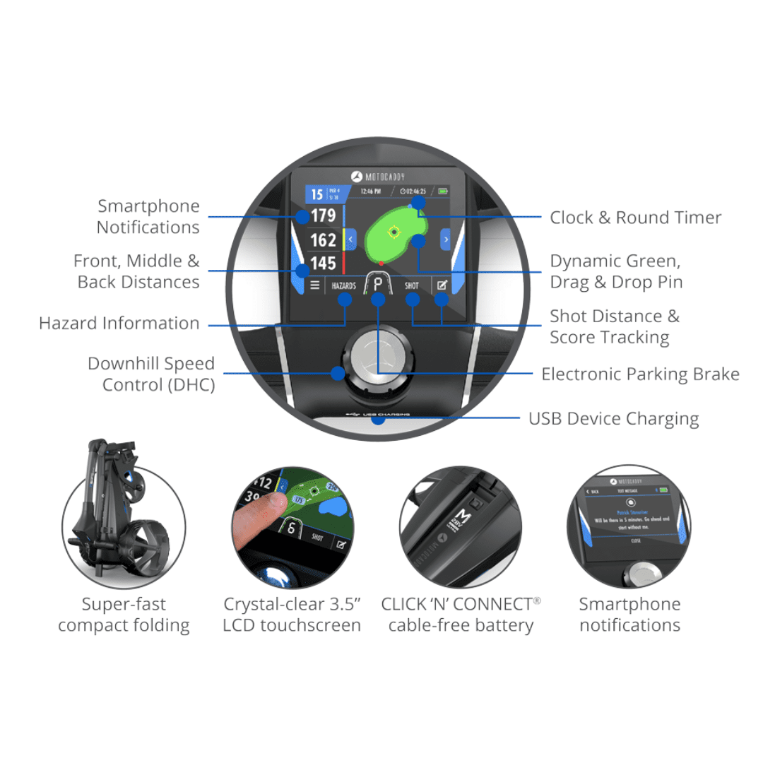 Motocaddy M5 GPS DHC 2024 Electric Trolley (Standard Lithium)