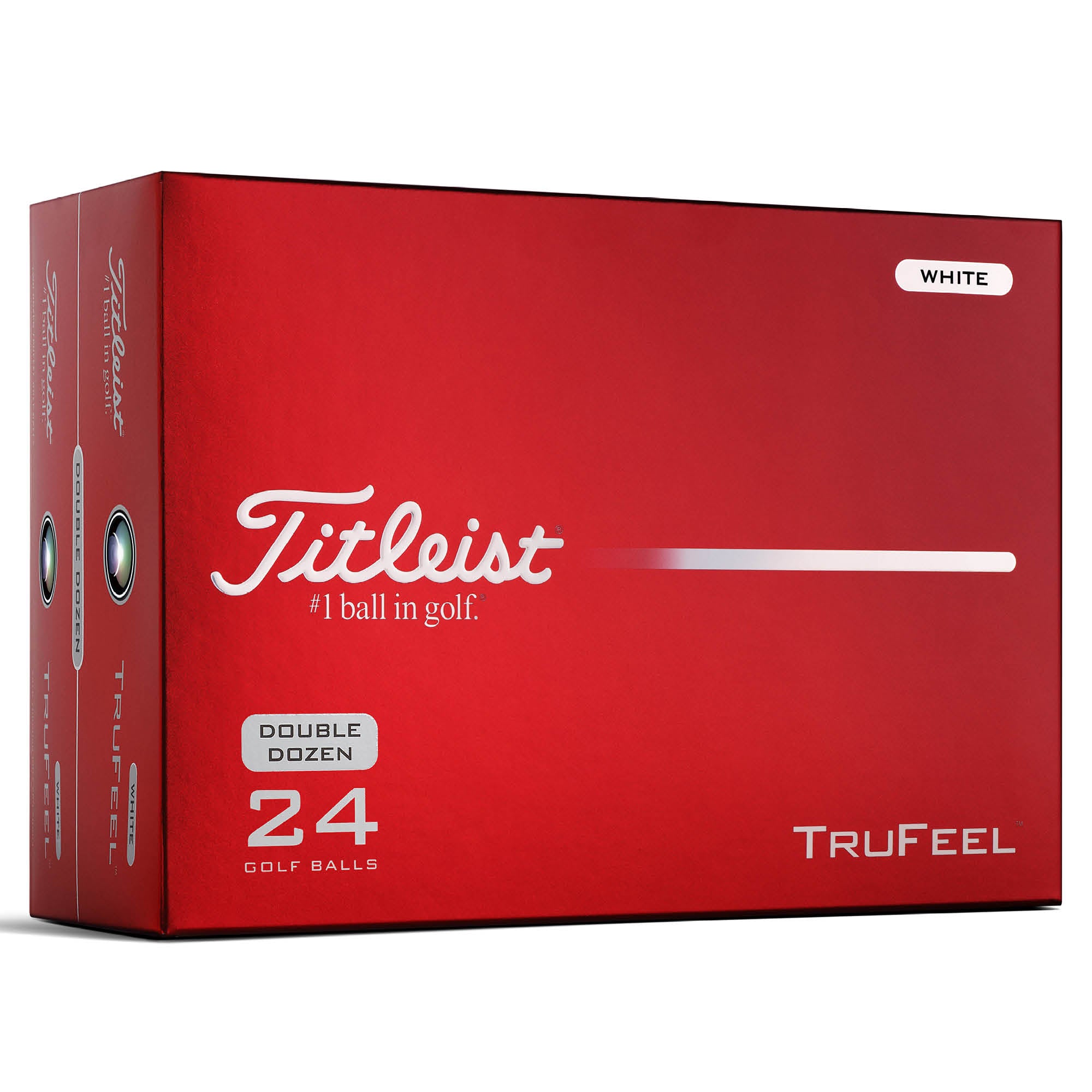 Titleist TruFeel Golf Balls - White - Double Dozen