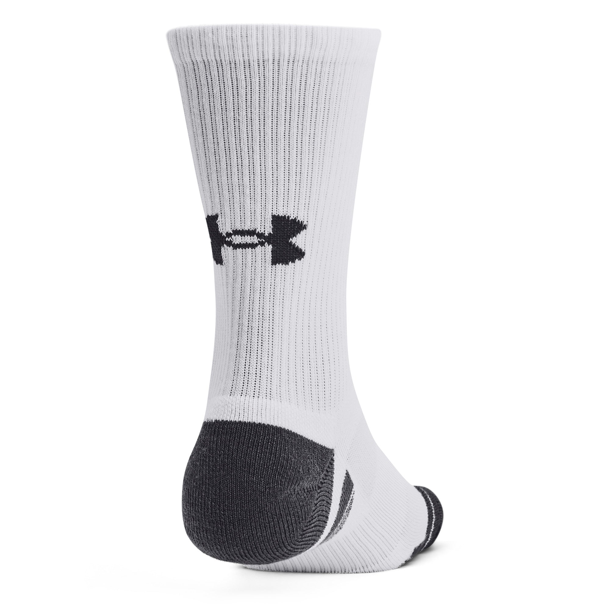 Under Armour Performance Tech Crew Socks 3-Pack - White - Size 7.5-12