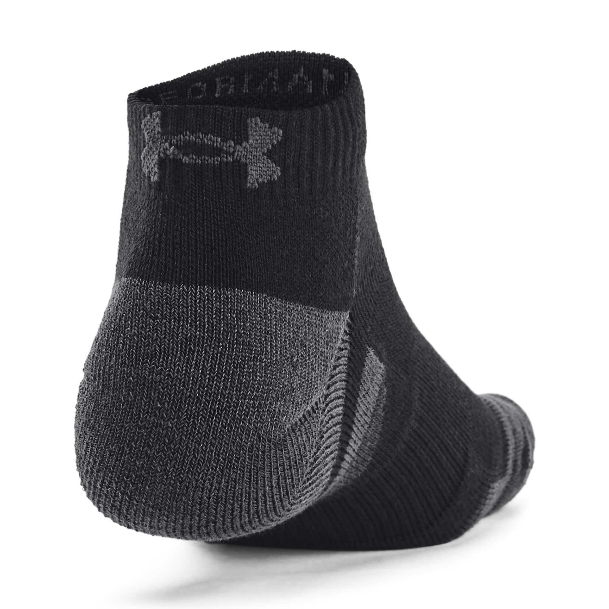 Under Armour Performance Tech Low Cut Socks 3-Pack - Grey, White & Black - Size 7.5-12