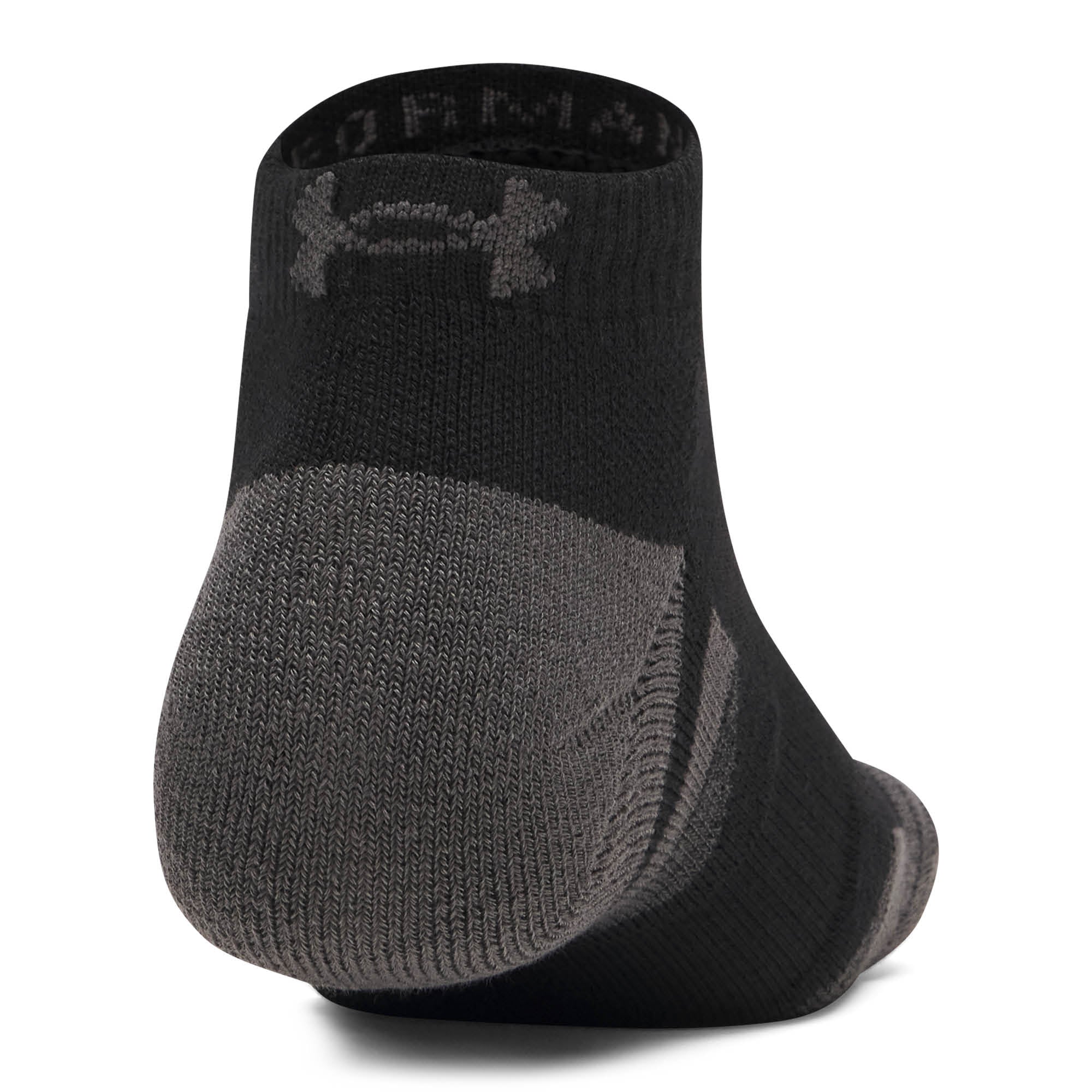 Under Armour Performance Tech Low Cut Golf Socks 3-Pack AW26 - Ultimate Black & Jet Grey - Size 7.5-12