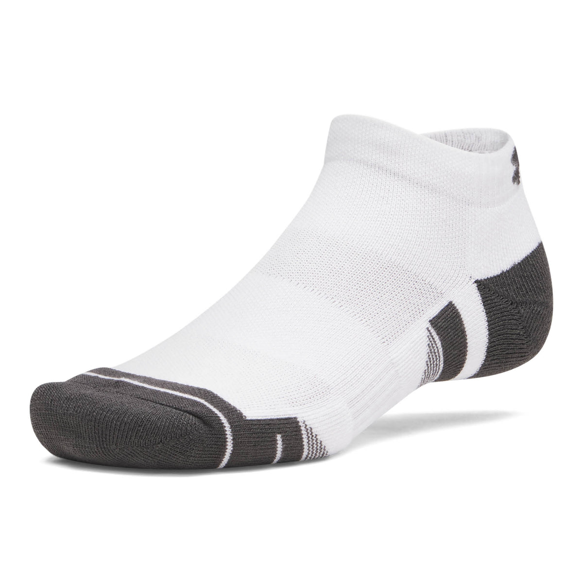 Under Armour Performance Tech Low Cut Golf Socks 3-Pack AW26 - White & Jet Grey - Size 7.5-12
