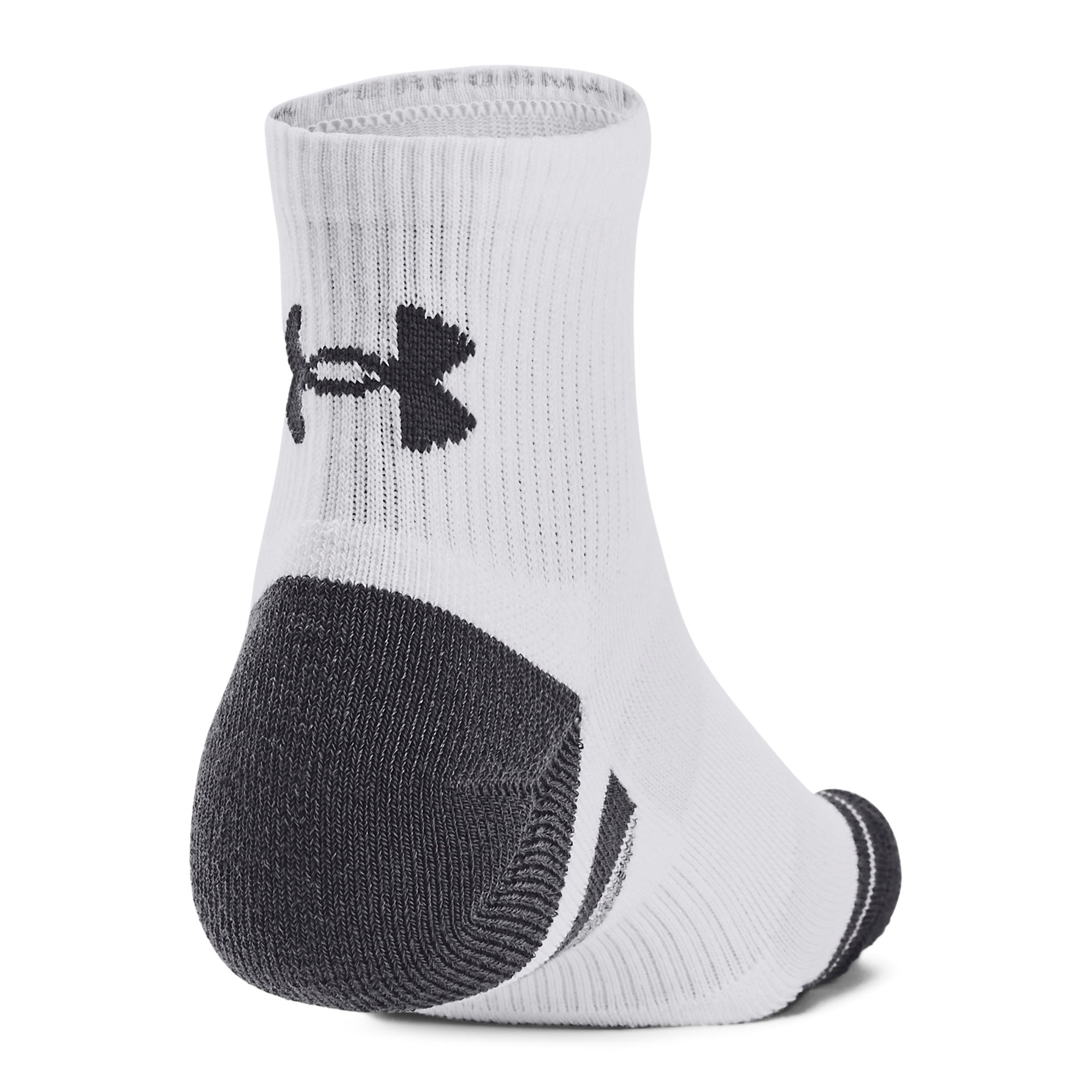 Under Armour Performance Tech Quarter Socks 3-Pack - White - Size 7.5-12
