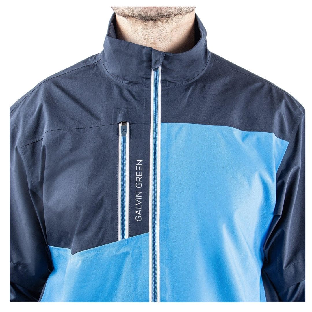 Galvin Green Axl Short Sleeve Waterproof Jacket (Blue / Navy / White)