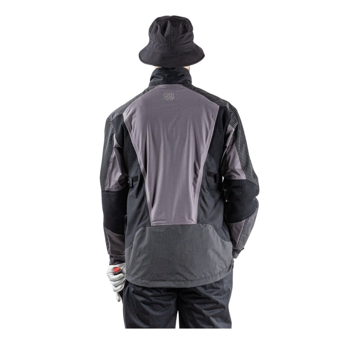 Galvin Green Alister Waterproof Golf Jacket (Forged Iron & Black)