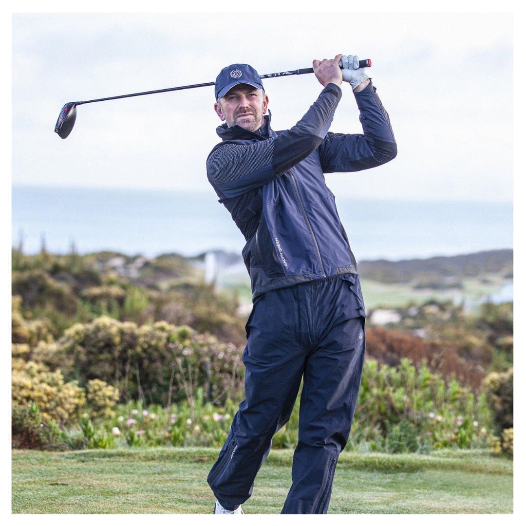 Galvin Green Alister Waterproof Golf Jacket (Navy & Black)