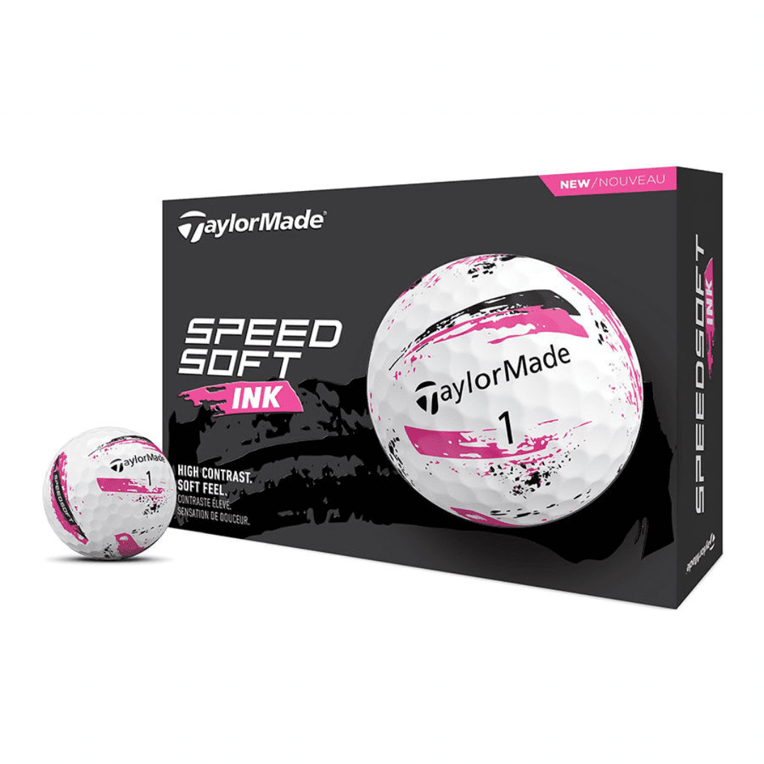 Taylormade SpeedSoft Golf Balls Ink (Pink)