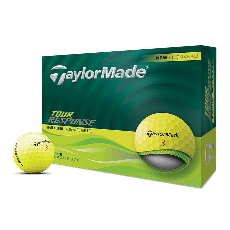 Taylormade Tour Response Golf Balls 2025 (Yellow)