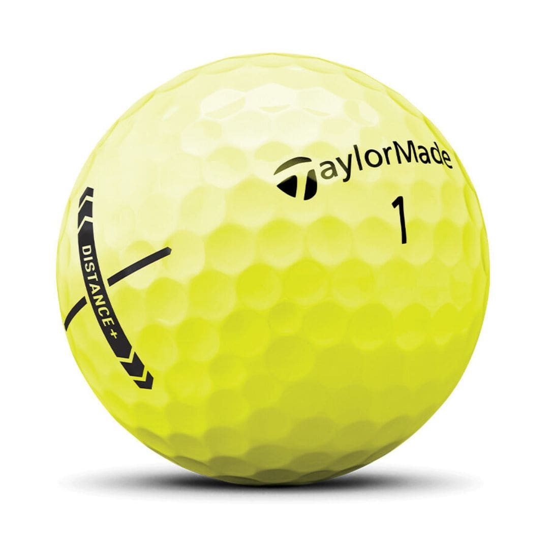 Taylormade Distance+ Golf Balls 2025 (Yellow)