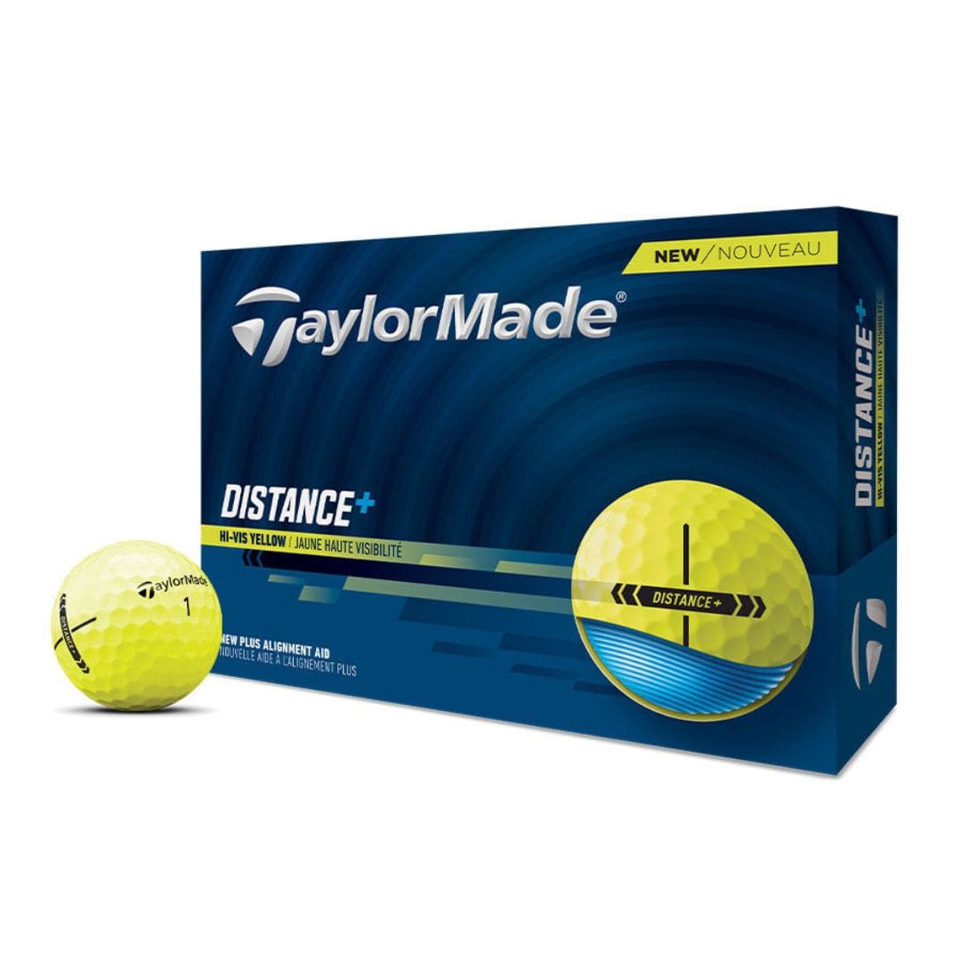 Taylormade Distance+ Golf Balls 2025 (Yellow)
