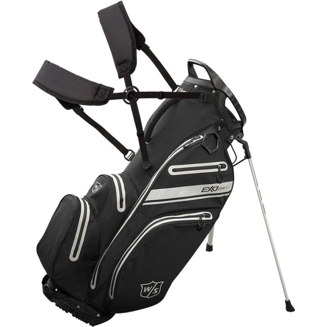 Wilson Staff Exo Dry Golf Stand Bag (Black, Charcoal & Silver)
