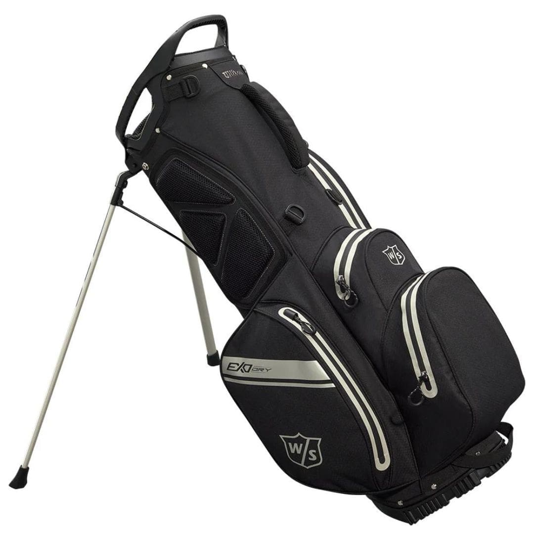 Wilson Staff Exo Dry Golf Stand Bag (Black, Charcoal & Silver)