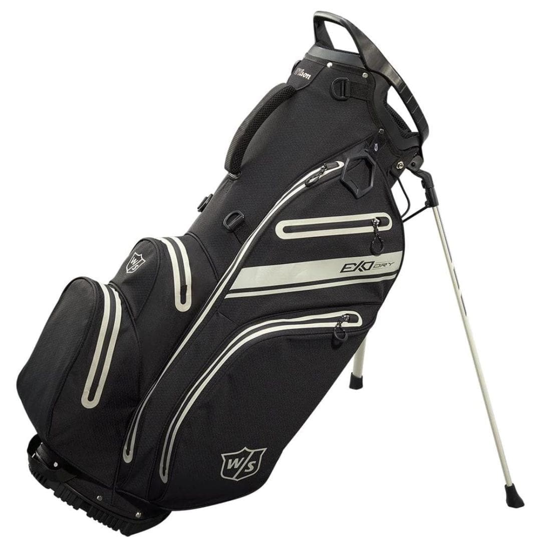 Wilson Staff Exo Dry Golf Stand Bag (Black, Charcoal & Silver)