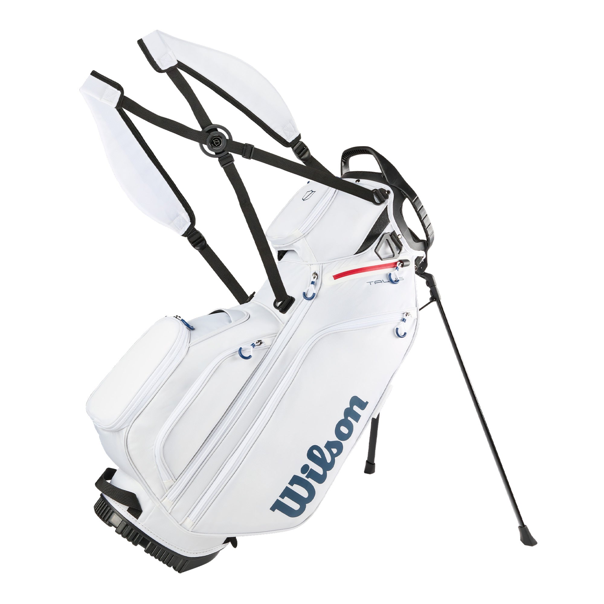 Wilson Talus 5 Golf Stand Bag - White, Red & Blue