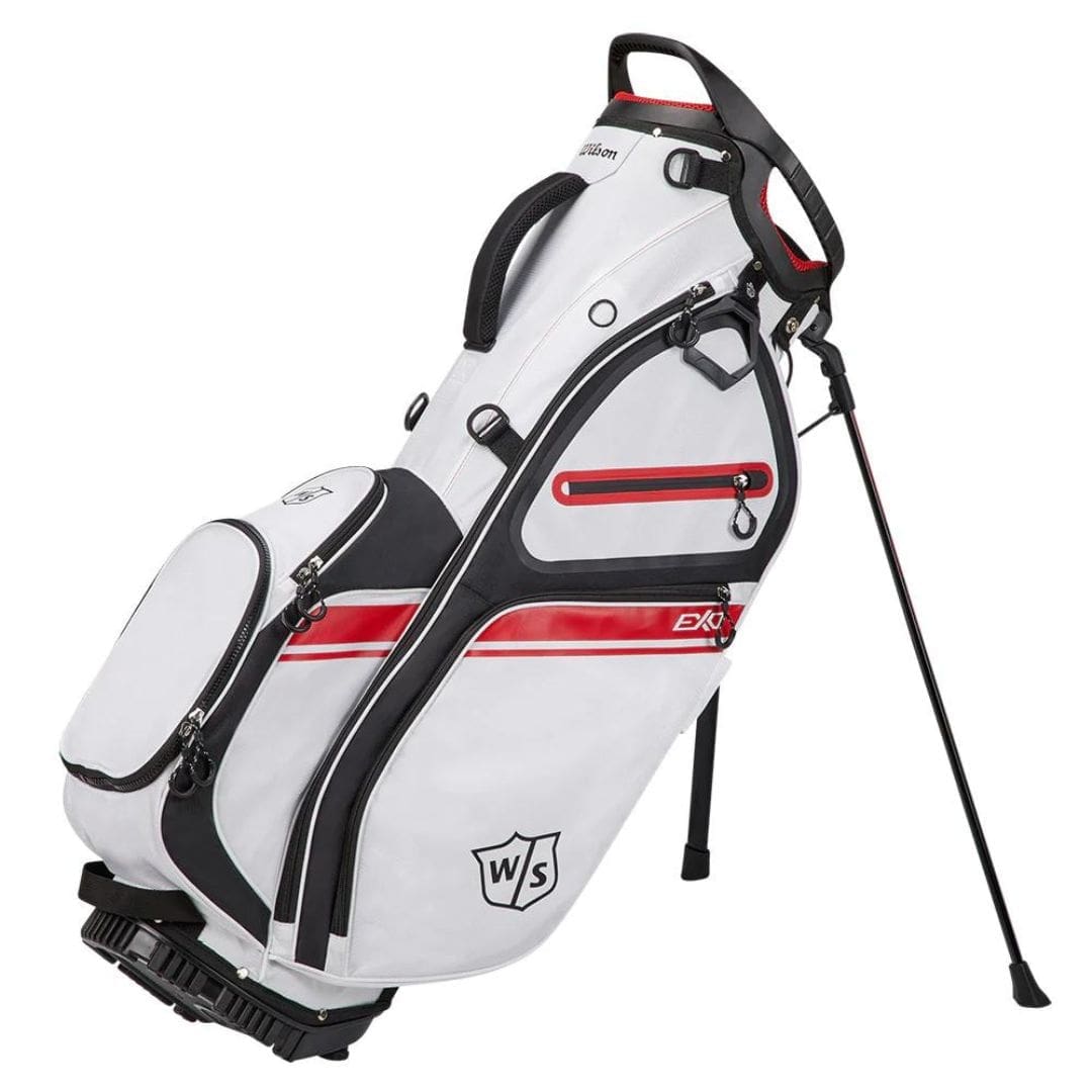 Wilson Staff Exo 2 Golf Carry Bag (White , Black & Red)