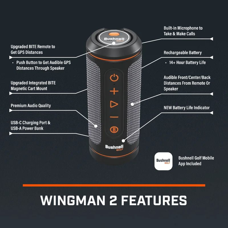 Bushnell Wingman 2 Golf GPS Speaker