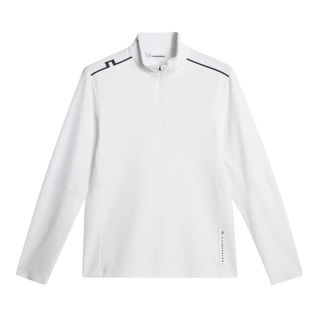 J Lindeberg Leon 1/4 Zip Pullover - White