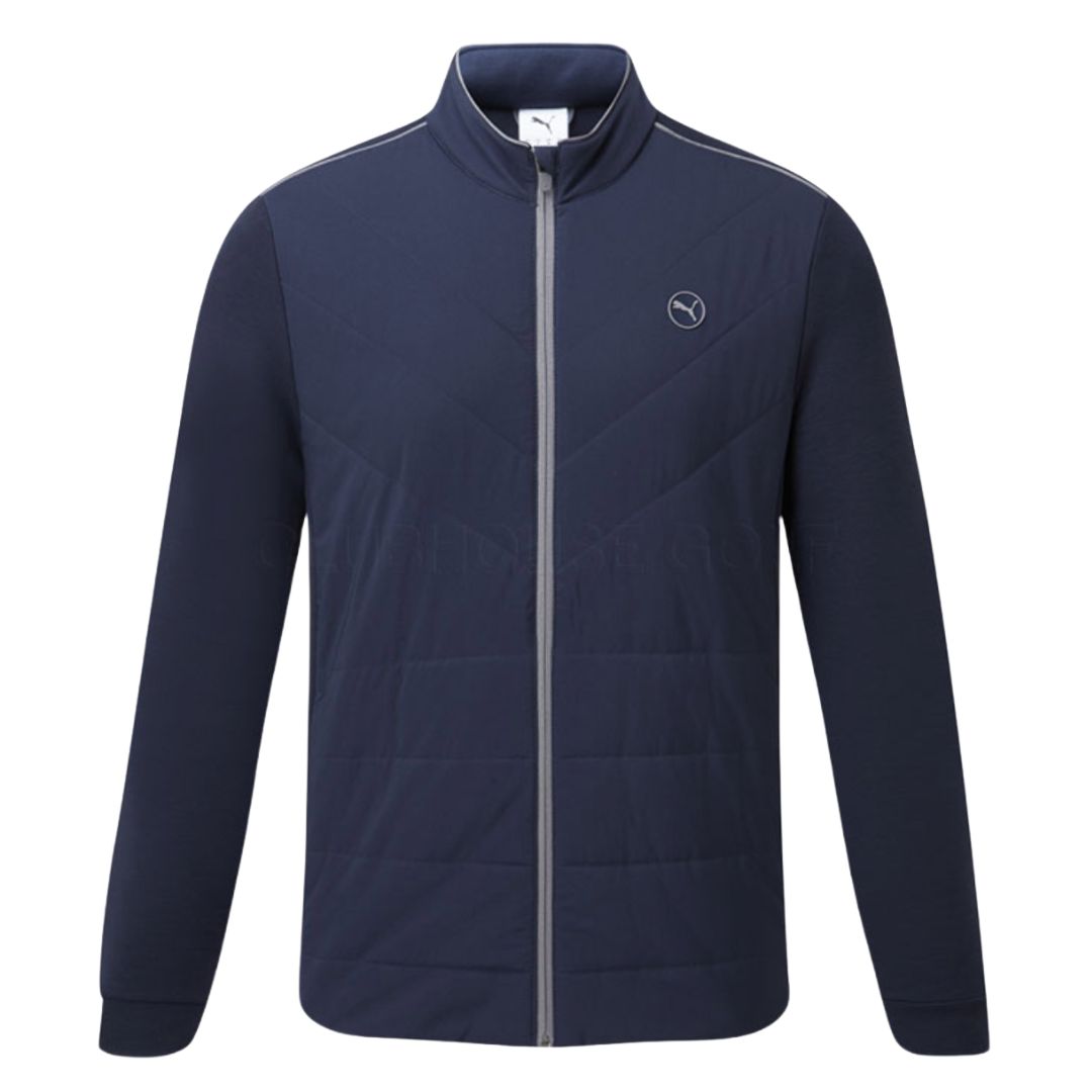 Puma Cloudspun Fleece Hybrid Jacket - Deep Navy