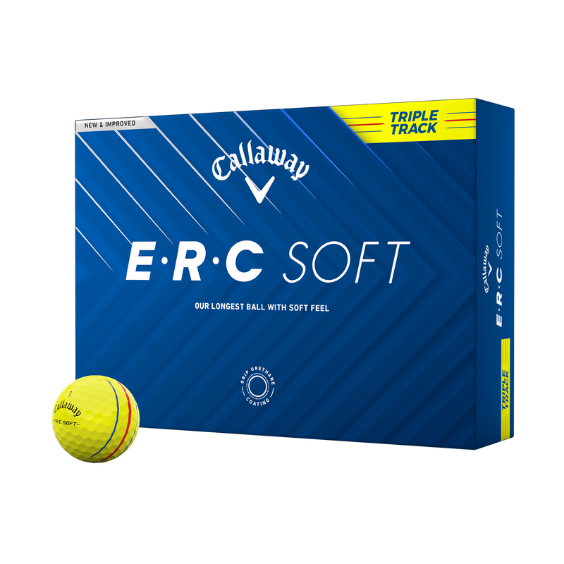 Callaway ERC Soft Triple Track Golf Balls (Yellow)