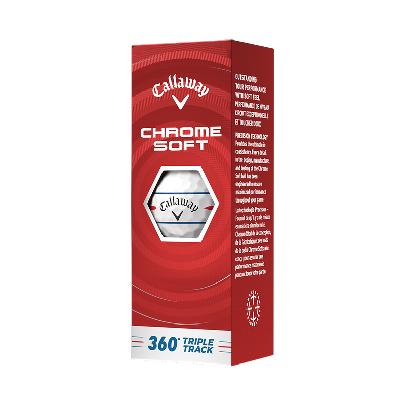 Callaway Chrome Soft 360º Triple Track Golf Balls 2026 - White