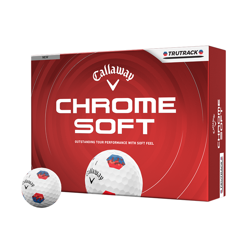 Callaway Chrome Soft TruTrack Golf Balls 2026 - Blue & Red