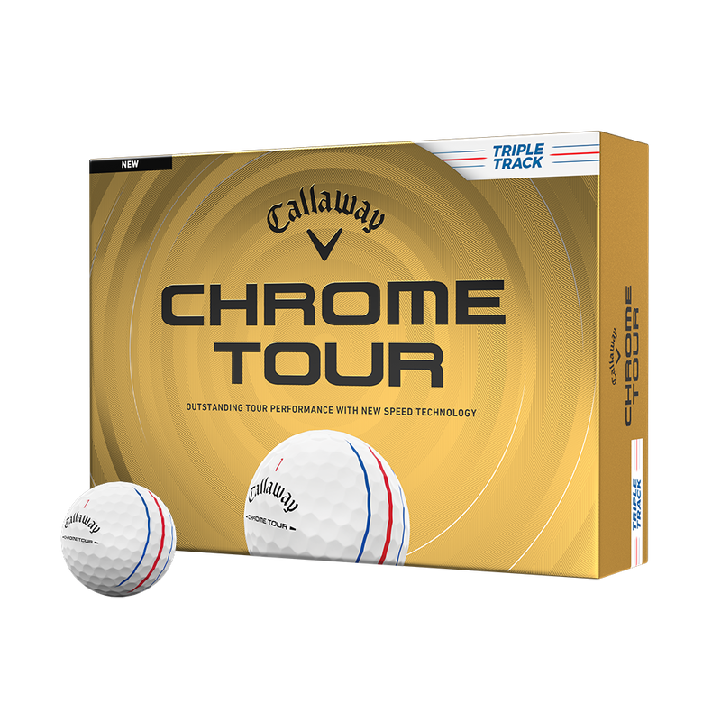 Callaway Chrome Tour Triple Track Golf Balls 2026 - White