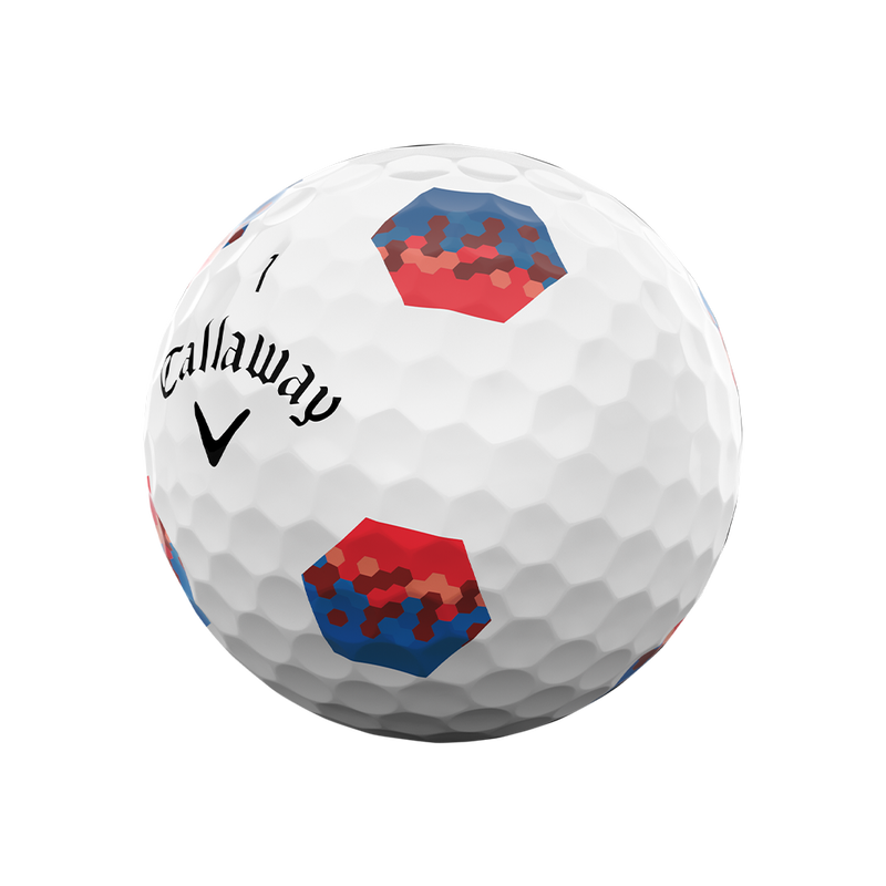 Callaway Chrome Tour TruTrack Golf Balls 2026 - Blue & Red