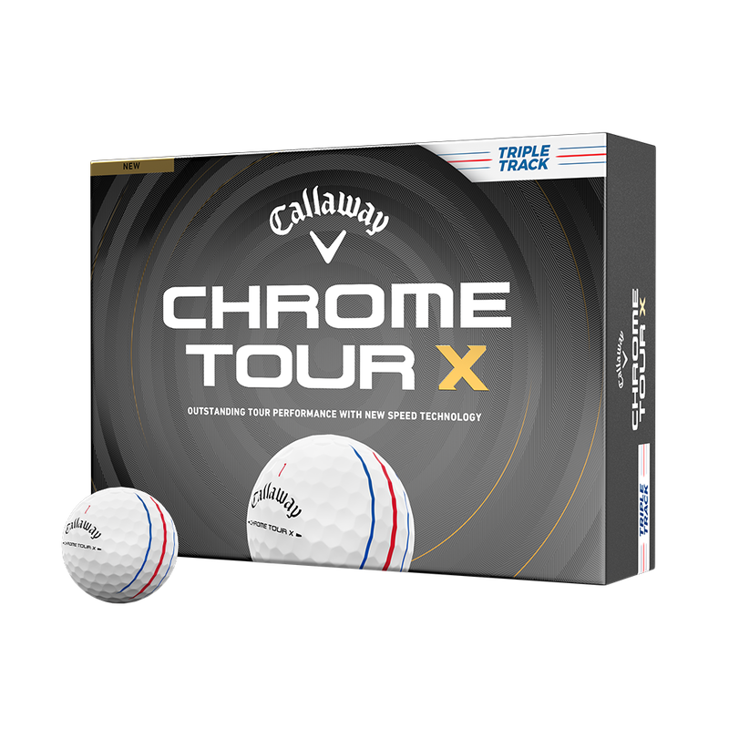 Callaway Chrome Tour X Triple Track Golf Balls 2026 - White