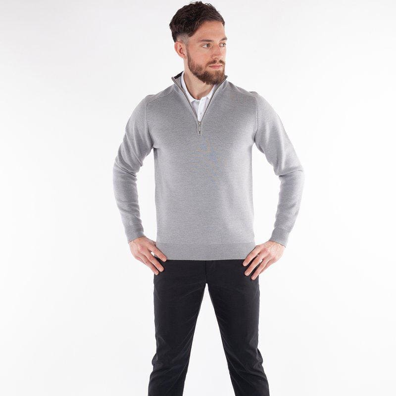 Galvin Green Chester Sweater (Grey Melange)
