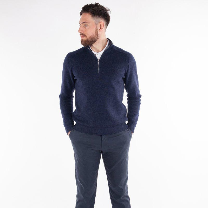 Galvin Green Chester Sweater (Navy Melange)
