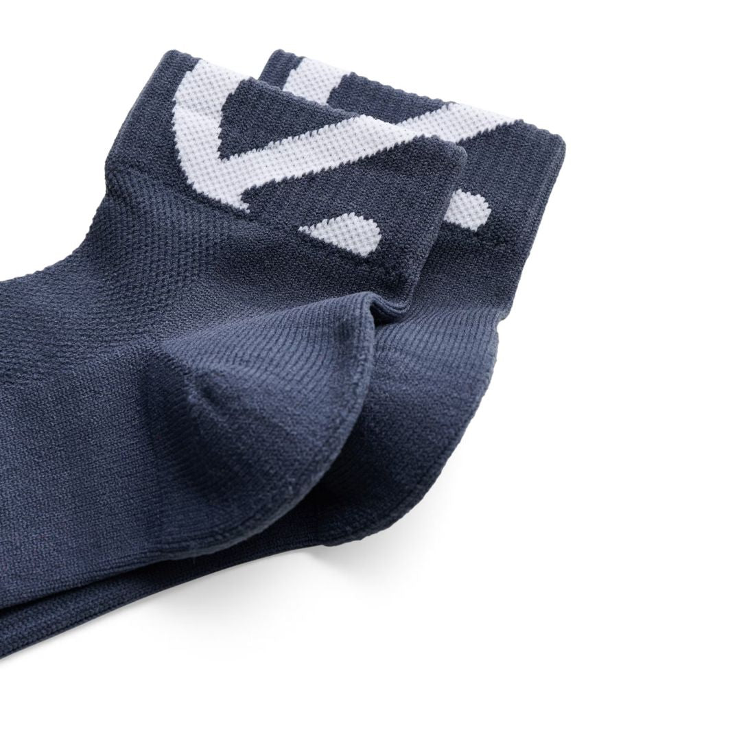 Ecco Retro Low-Cut Socks - 3 Pack - Marine & White