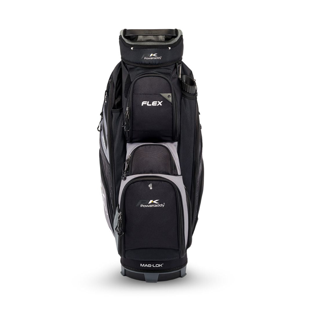 Powakaddy Flex Golf Cart Bag - Black & Gunmetal