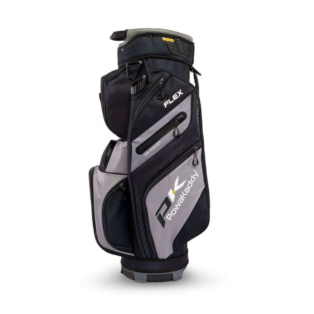 Powakaddy Flex Golf Cart Bag - Black & Gunmetal
