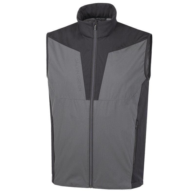 Galvin Green Lathan Windproof Vest (Forged Iron & Black)