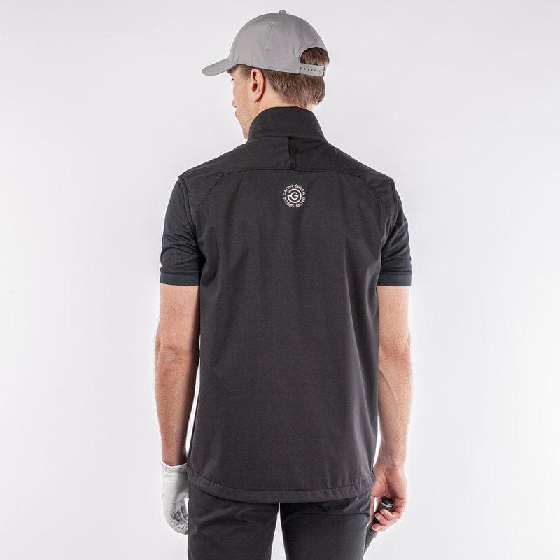 Galvin Green Lathan Windproof Vest (Forged Iron & Black)