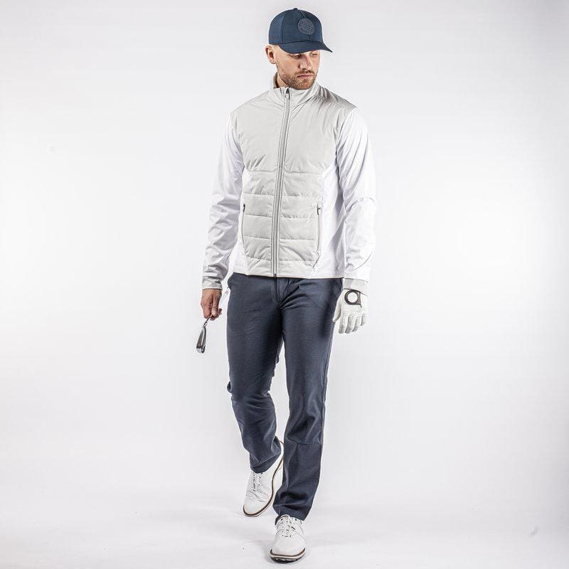 Galvin Green Leonard Windproof Vest (Cool Grey & White)